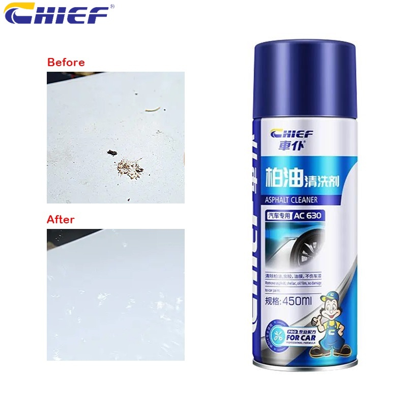 Chai xịt tẩy nhựa đường keo decal băng kính xe ô tô Chief AC630 (dung tích 450ml)