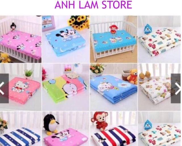 Tấm Lót Chống Thấm Xuất Nhật Cho Bé Kích Thước 80cm x 120cm - Hàng Chính Hãng