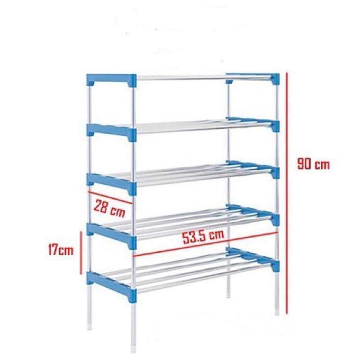 KỆ GIÀY INOX 5 TẦNG LOẠI KÍCH THƯỚC TO