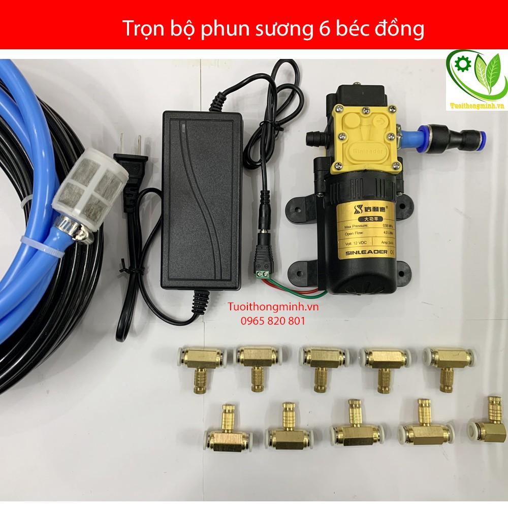 Bộ phun sương tự động 10 béc đồng