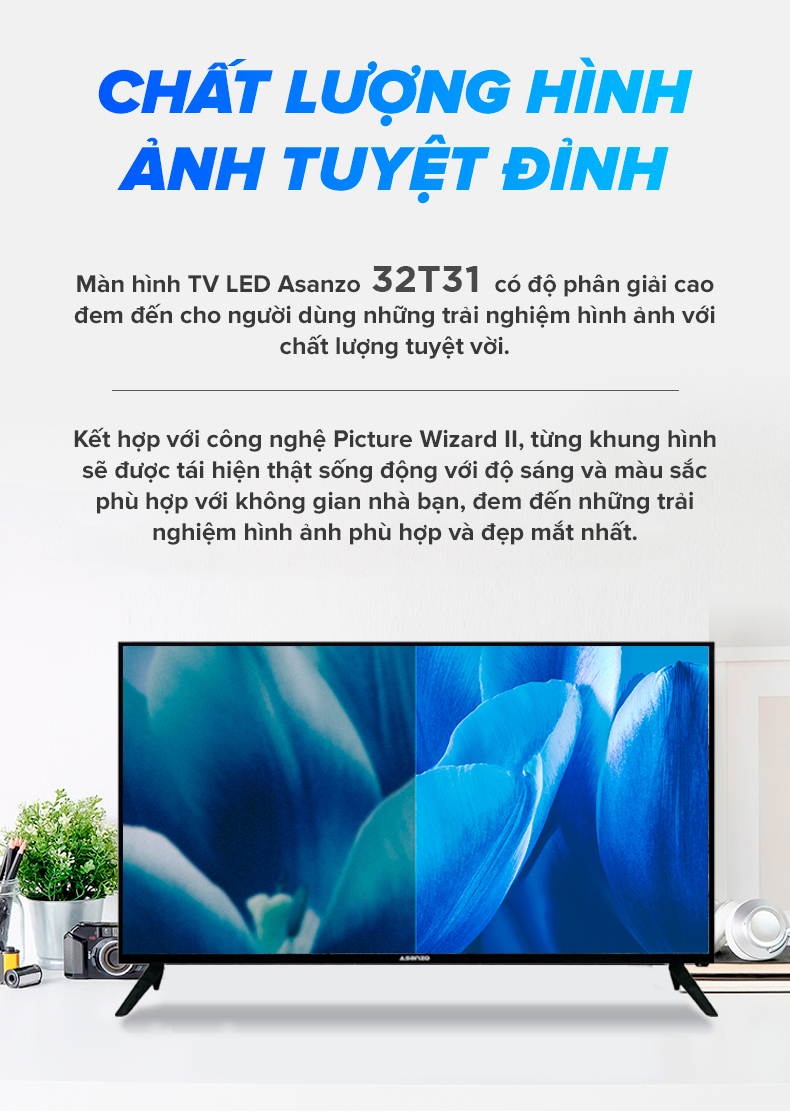 Tivi LED 32 inch HD Asanzo 32T31