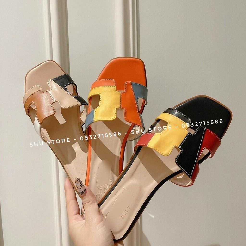 DÉP NỮ THỜI TRANG CHỮ H NHIỀU MÀU SIÊU XINH SHU STORE