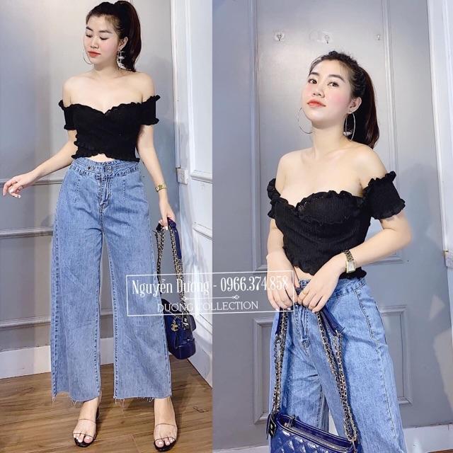 ÁO LEN CHÉO TRỄ VAI CH