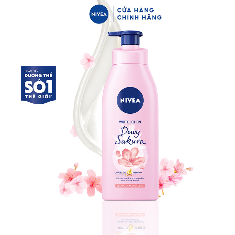 Sữa Dưỡng Thể NIVEA Sáng Da Hương Hoa Anh Đào (350 ml) - 85703