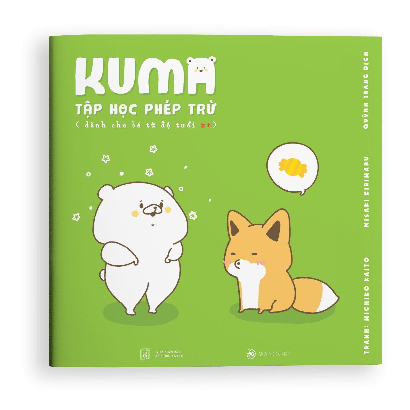 Sách ehon Nhật Bản: Kuma tập học phép trừ