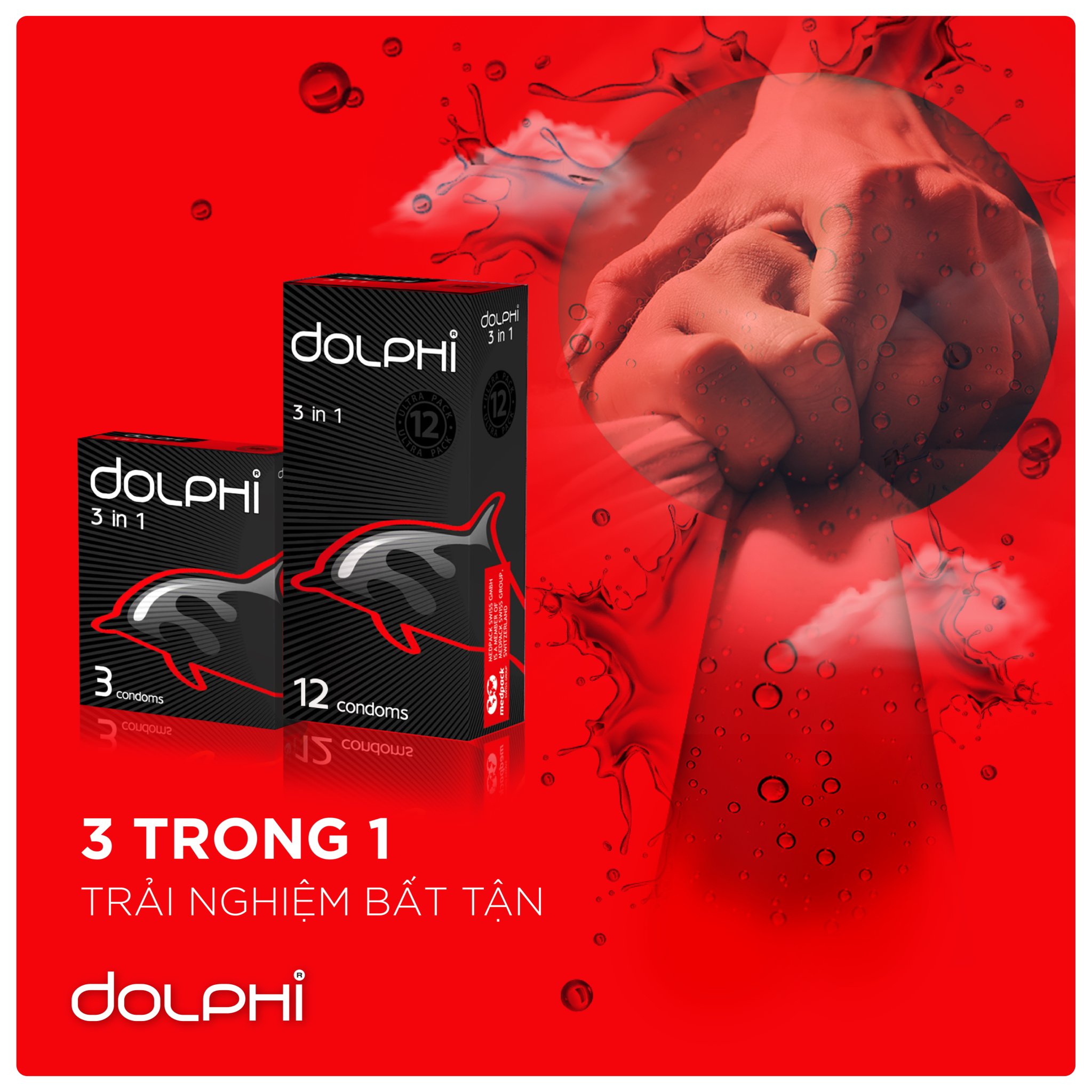 Bao Cao Su Dolphi 3 In 1