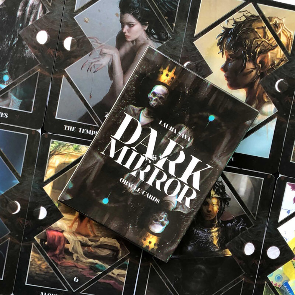 Bài Oracle Dark Mirror 32 Lá Bài Tặng Đá Thanh Tẩy