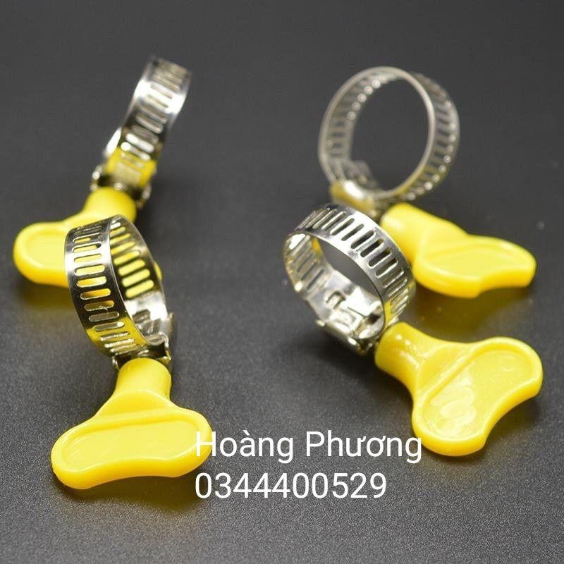 Đai siết inox có tay vặn nhựa tiện dụng
