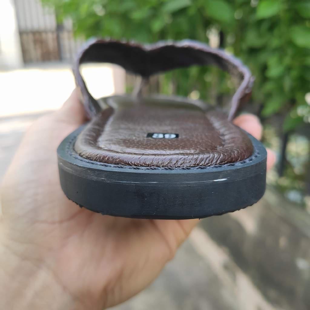 Dép kẹp nam da cá sấu gai lưng siêu đẹp!