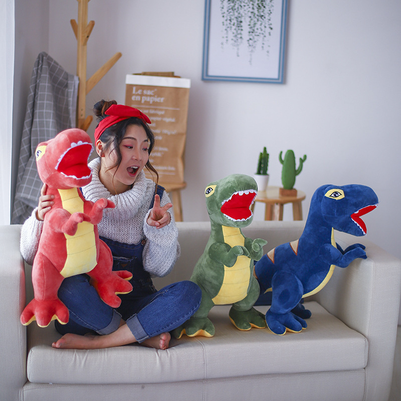 Gấu bông khủng long bạo chúa Dinosaur mạnh mẽ siêu ngầu (30cm---&gt;60cm) vải nhung mềm mịn cao cấp, an toàn cho bé