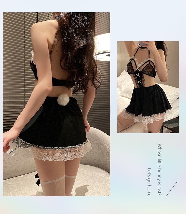 Váy Ngủ Ren Cosplay Bé Thỏ