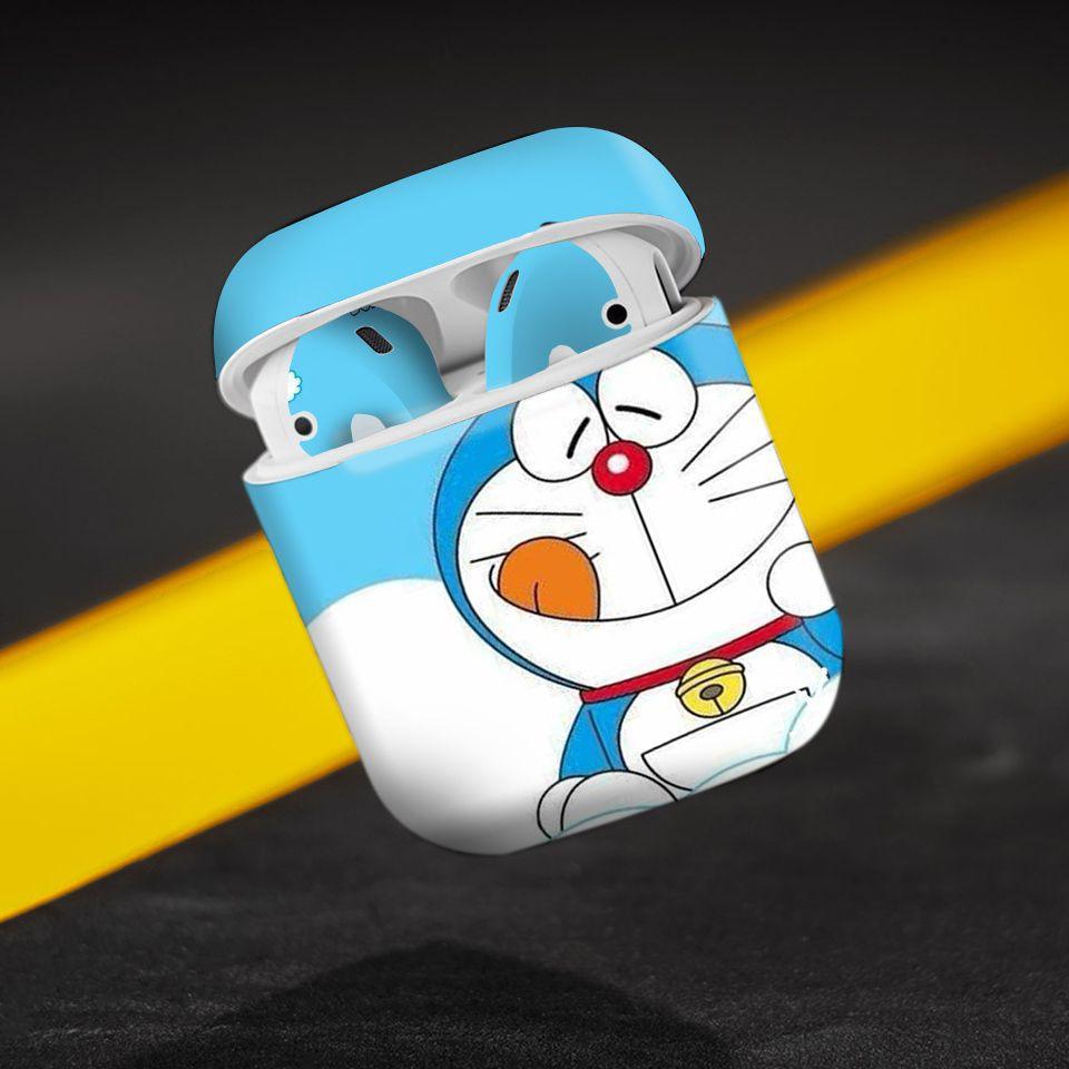 Miếng dán skin cho AirPods in hình Doremon - Dor018