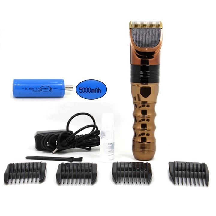 Tông Đơ Cắt Tóc Pin Khủng 5000MaH Chạy 500 Phút Có Chức Năng Turbo Tăng 20% Tốc Độ Động Cơ HuearBo B60