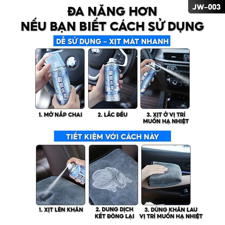 Chai Xịt Làm Mát Mini Dung Tích 360ml Lắc Đều Trước Khi Sử Dụng JW-003