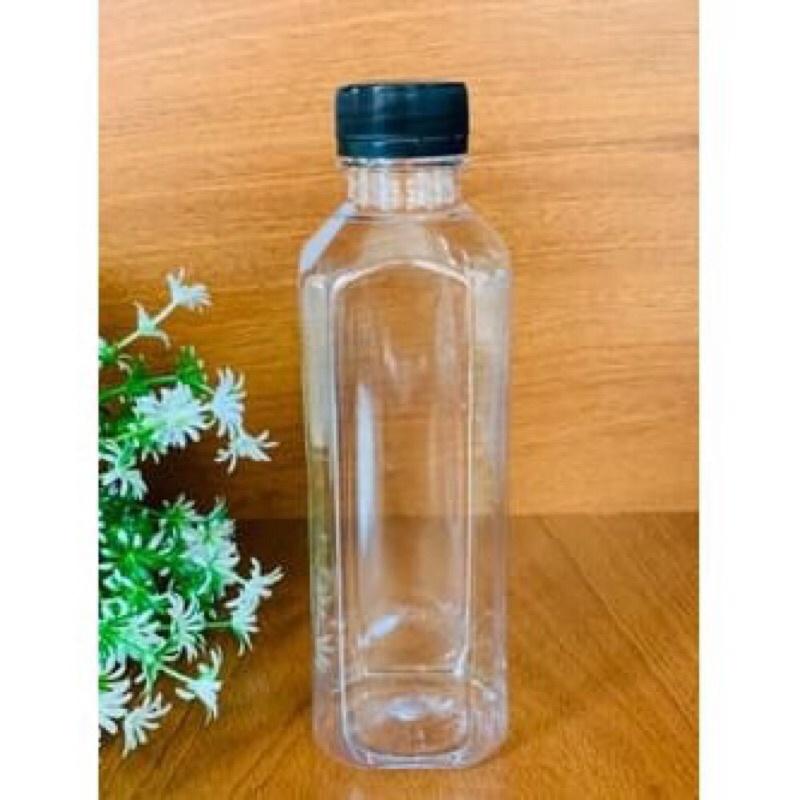 Chai Nhựa Trà Sữa-Chai đã Kèm Nắp. Chai Vuông,Tròn 330ml.500ml