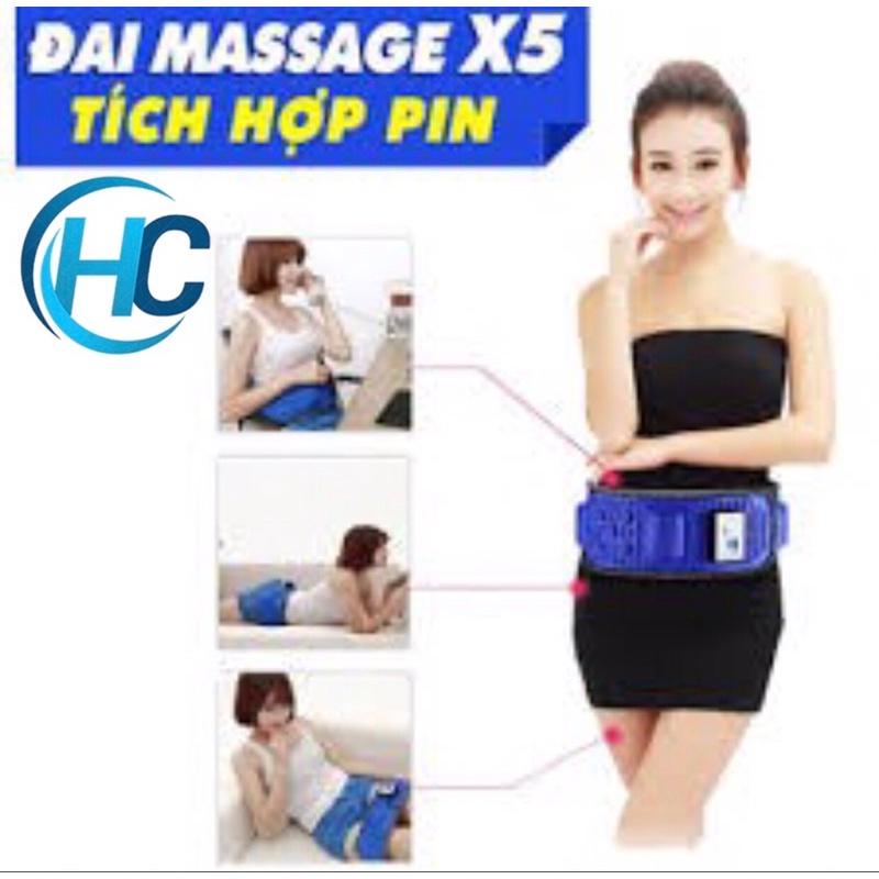 Đai Massge RUNG tan Mỡ Bụng X5 Slim Super