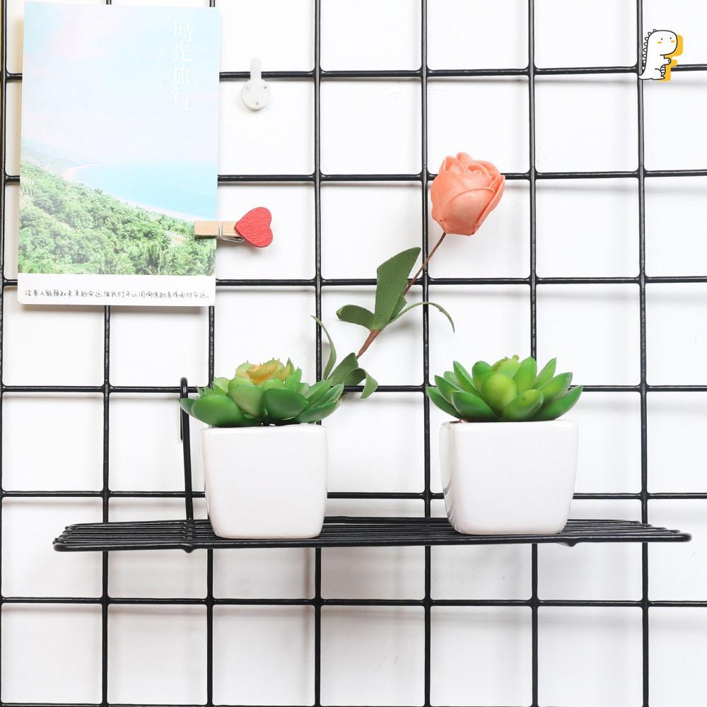 Giỏ cài lưới sắt rổ treo khung sắt trang trí đựng đồ phụ kiện decor phòng quán cafe sang trọng