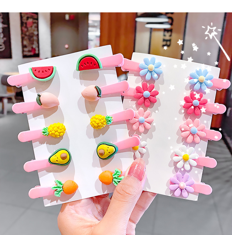 Set 10 Cặp Tóc Siêu Xinh Không Làm Đau Tóc/ Đầu Bé