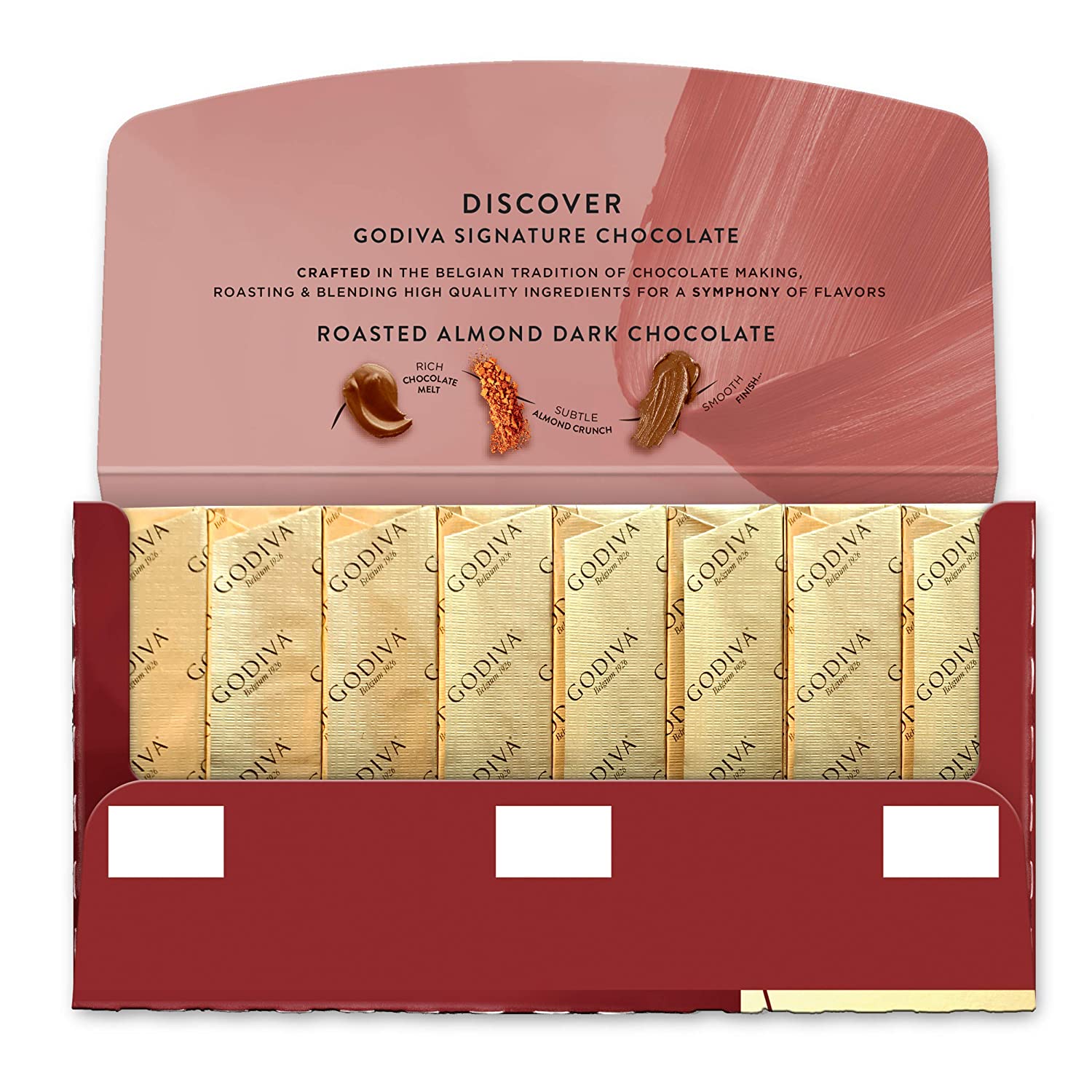 Chocolate Bars ngon nhất thế giới GODIVA Signature : Roasted Almond Dark Chocolate 90g