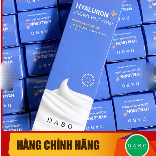 Sữa rửa mặt Dabo Hyaluron Creamy Whip Foam siêu cấp ẩm dành cho da nhạy cảm nhất Hàn Quốc 150ml