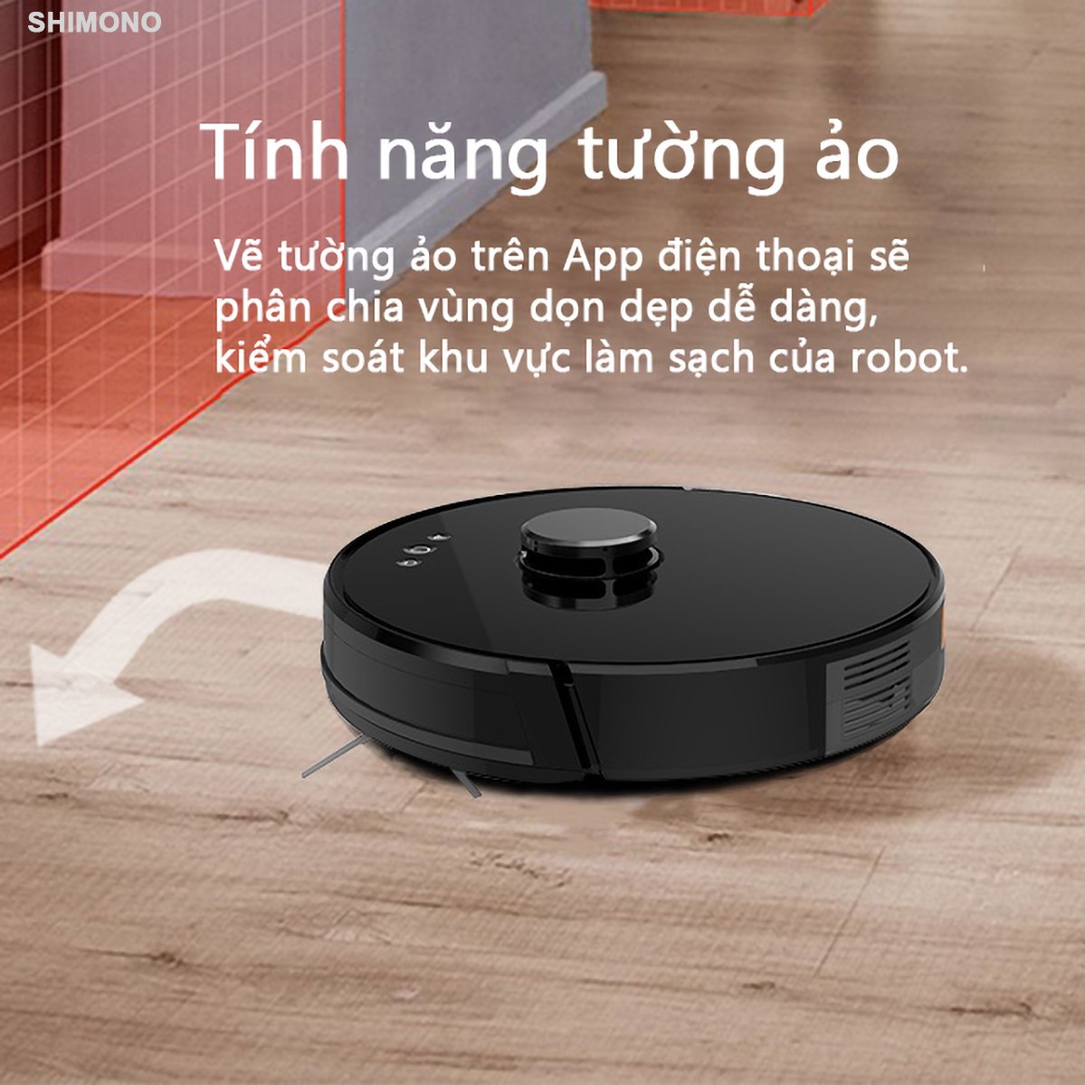 Robot Hút Bụi Lau Nhà Shimono XR530 - Hàng chính hãng