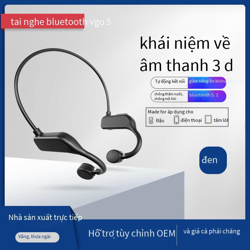 Ưu đãi đặc biệt sản phẩm mới VG05 khái niệm tai nghe không dây dẫn truyền xương công nghệ màu đen tai nghe không dây thực sự tai treo thể thao chạy bộ tai nghe Bluetooth