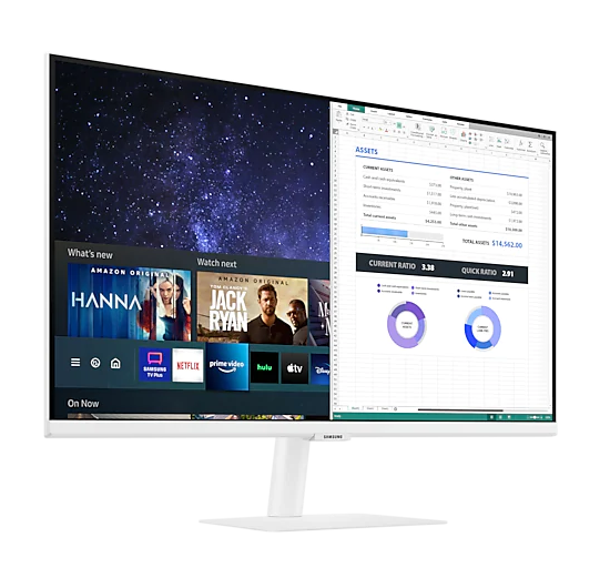 Màn Hình Thông Minh Smart Monitor Samsung LS32AM501NEXXV 32inch/Full HD (1920x1080) 8ms/60Hz/VA/Tích Hợp Loa/Hệ Điều Hành Tizen - Hàng Chính Hãng