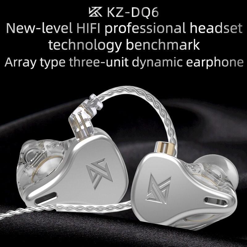 Tai nghe KZ DQ6 tai nghe nhét tai Hifi thể thao chống ồn 3DD có Micro - Hàng chính hãng