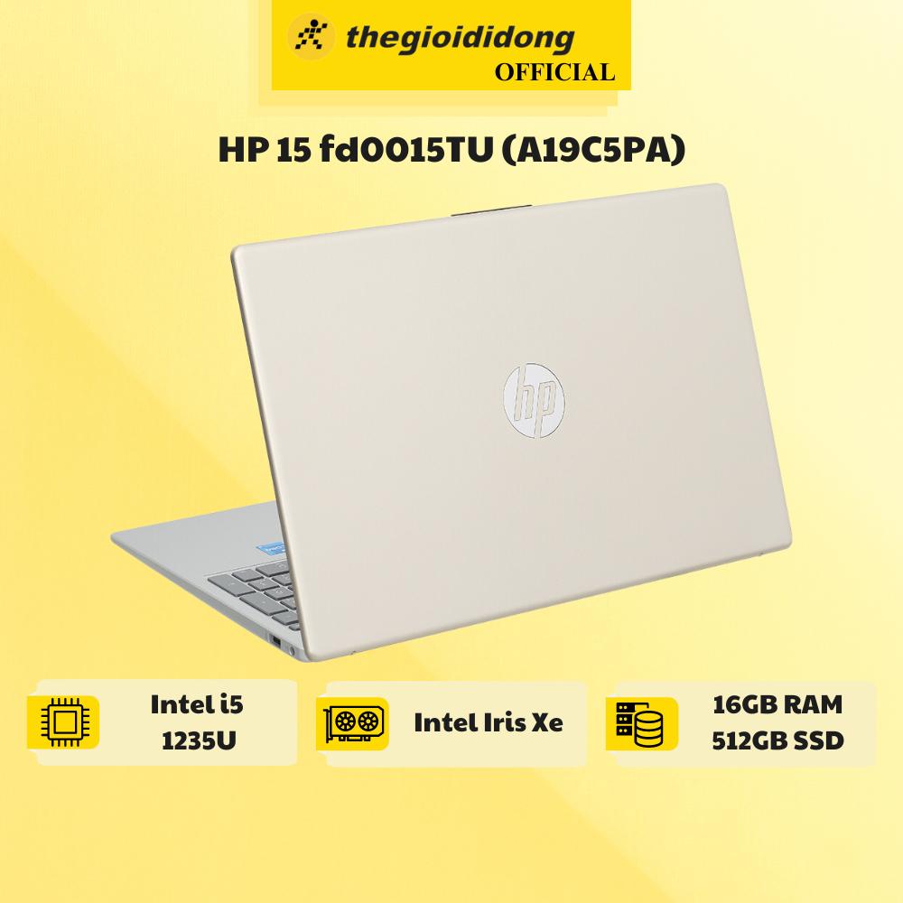 Laptop HP 15 fd0015TU i7 1355U/16GB/512GB/Win11 (A19C5PA) - Hàng Chính Hãng