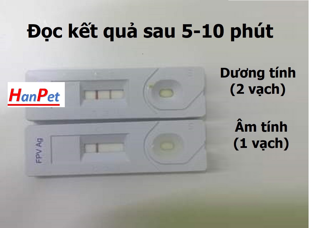 (1 Kít test) Que test bệnh chó mèo dụng cụ xét nghiệm ệnh chó Parvo CPV Care CDV FPV cho mèo