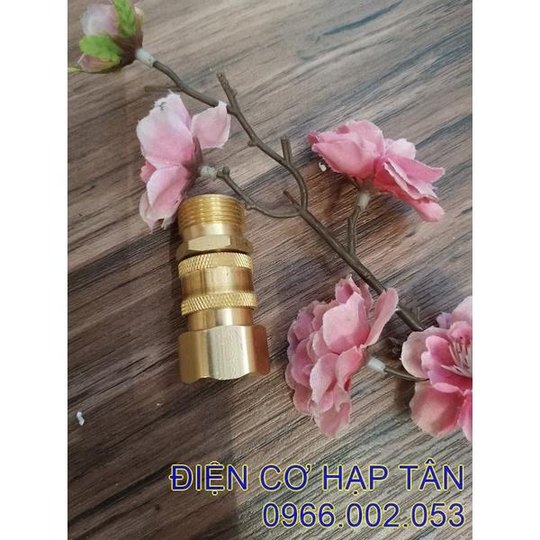 BỘ NỐI NHANH BẰNG ĐỒNG - ĐẦU RA - ĐẦU VÀO CHO MÁY RỬA XE –RĂNG 22- 27MM