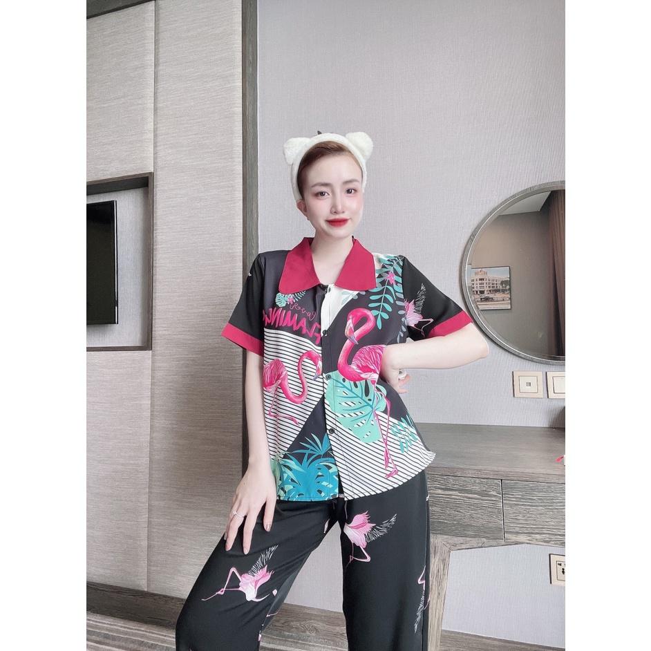 SIÊU PHẨM Pyjama quần dài Mango lụa cao cấp đồ ngủ mặc nhà