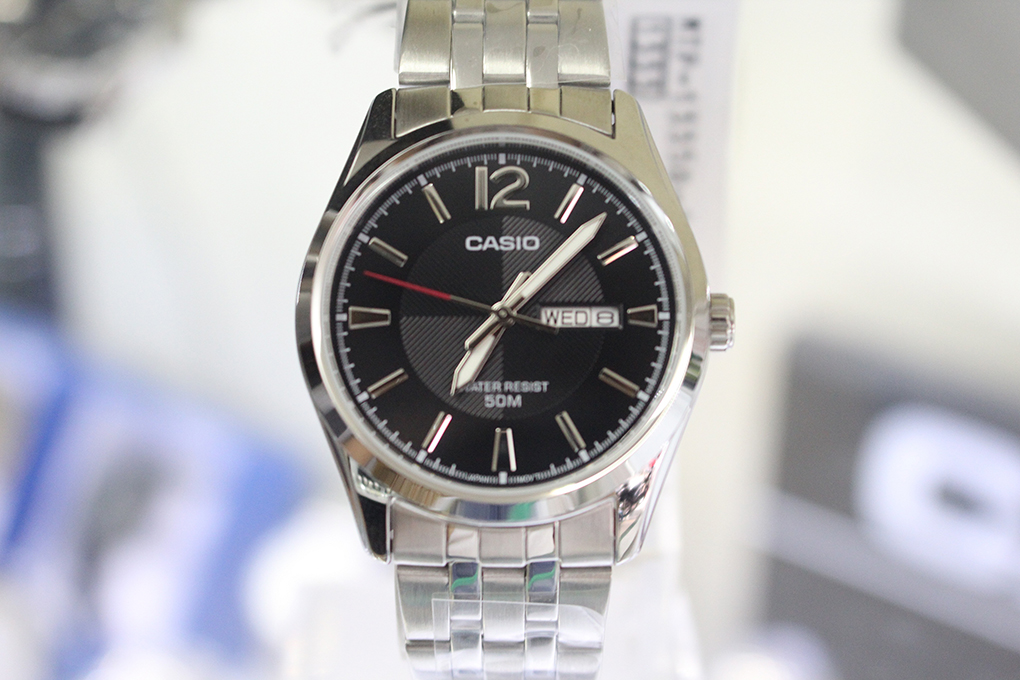 Đồng Hồ Nam Dây Thép Casio MTP-1335D-1AVDF (38mm) - Bạc