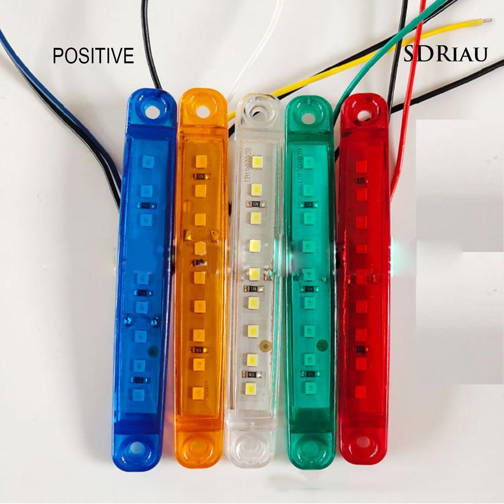 Set 10 Đèn Tín Hiệu Dc 24v 8 Led Dành Cho Xe Tải Kèm Phụ Kiện