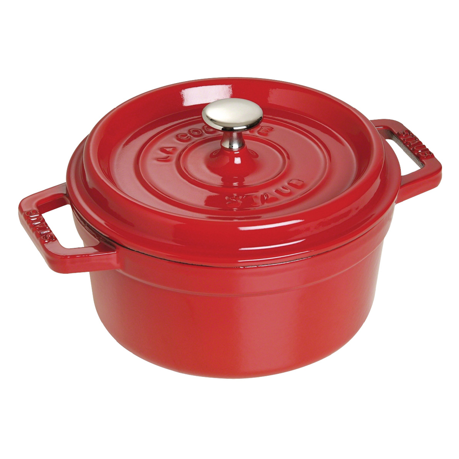 Nồi Gang tròn Staub Đỏ cherry 20cm