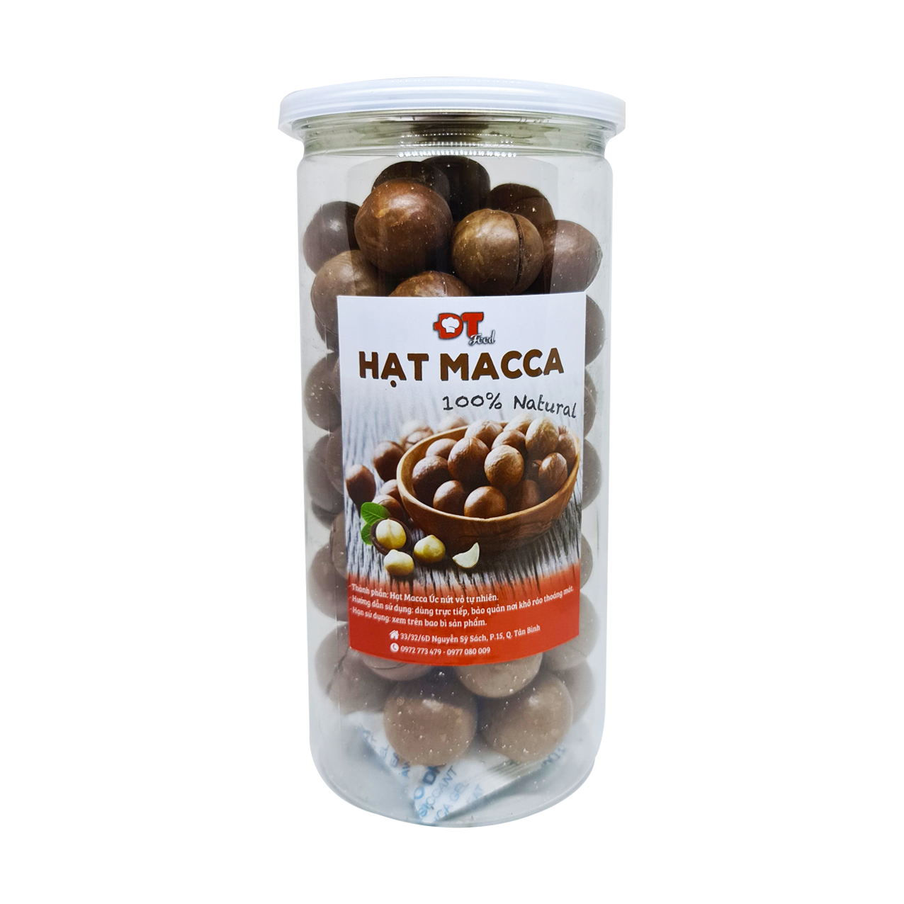 Hạt Macca Nứt Vỏ Thượng Hạng DTFood 500g