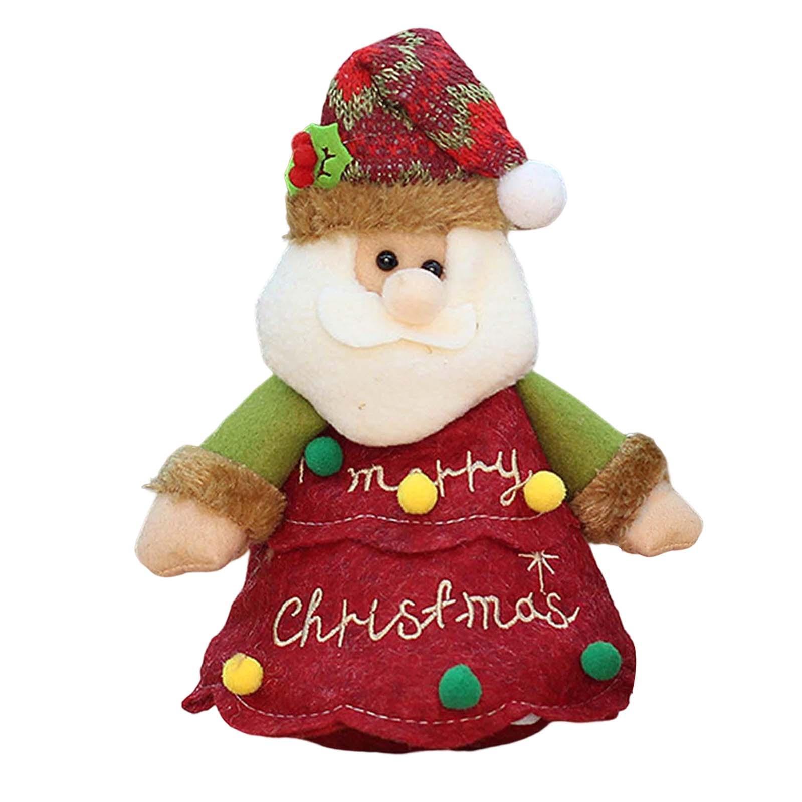 2x Cute Fabric Gift Bags Accessory Christmas Tree Decorations for Table Tree