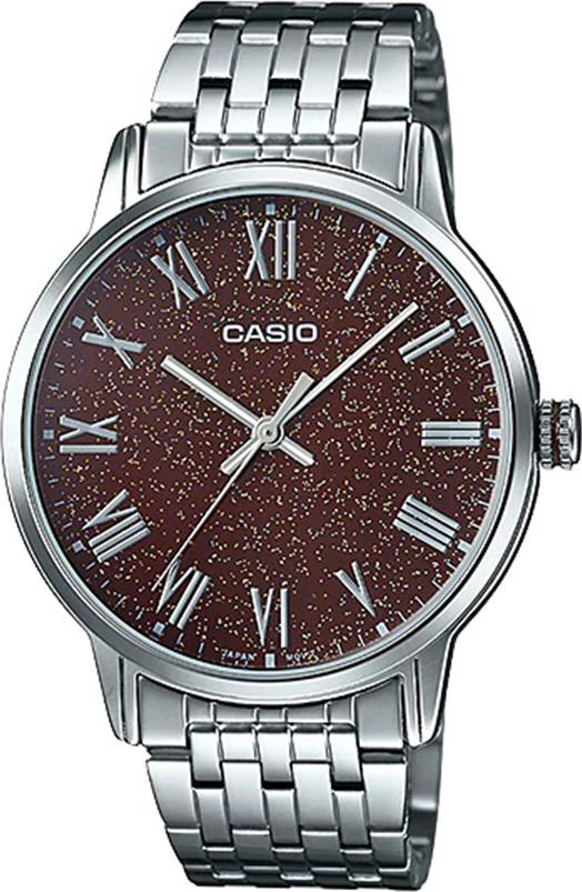 Đồng hồ Casio Pin Nam dây Kim loại kính Cứng MTP-TW100D-5AVDF