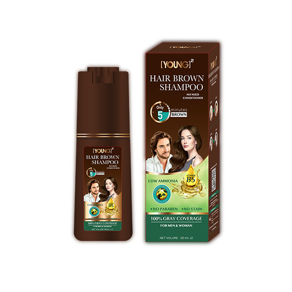 Dầu gội phủ bạc YOUNG màu tự nhiên chai 200ml