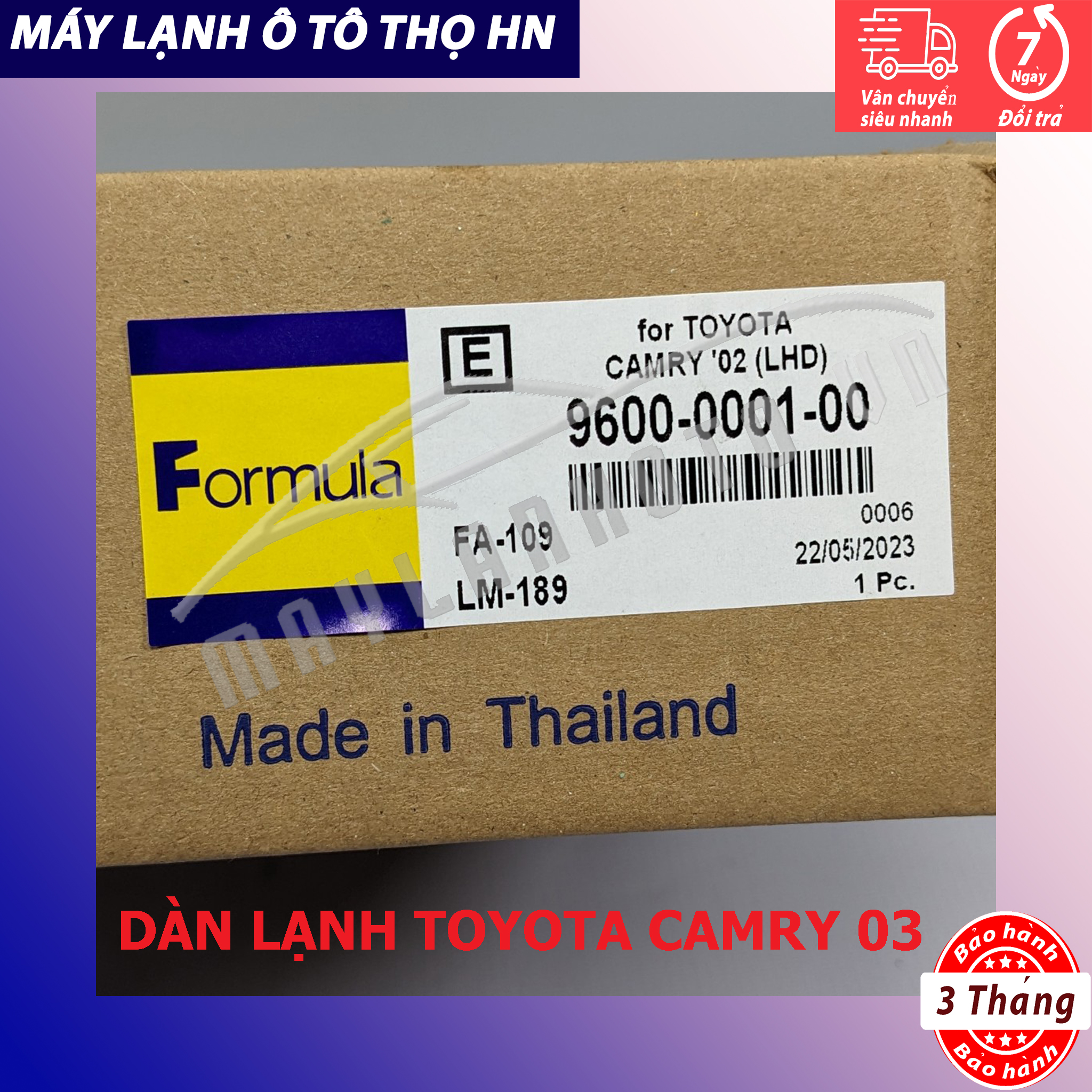 Dàn  lạnh Toyota Camry 2.4 3.0 2000 2001 2002 2003 2004 2005 2006 Hàng xịn Thái Lan 00 01 02 03 04 05 06