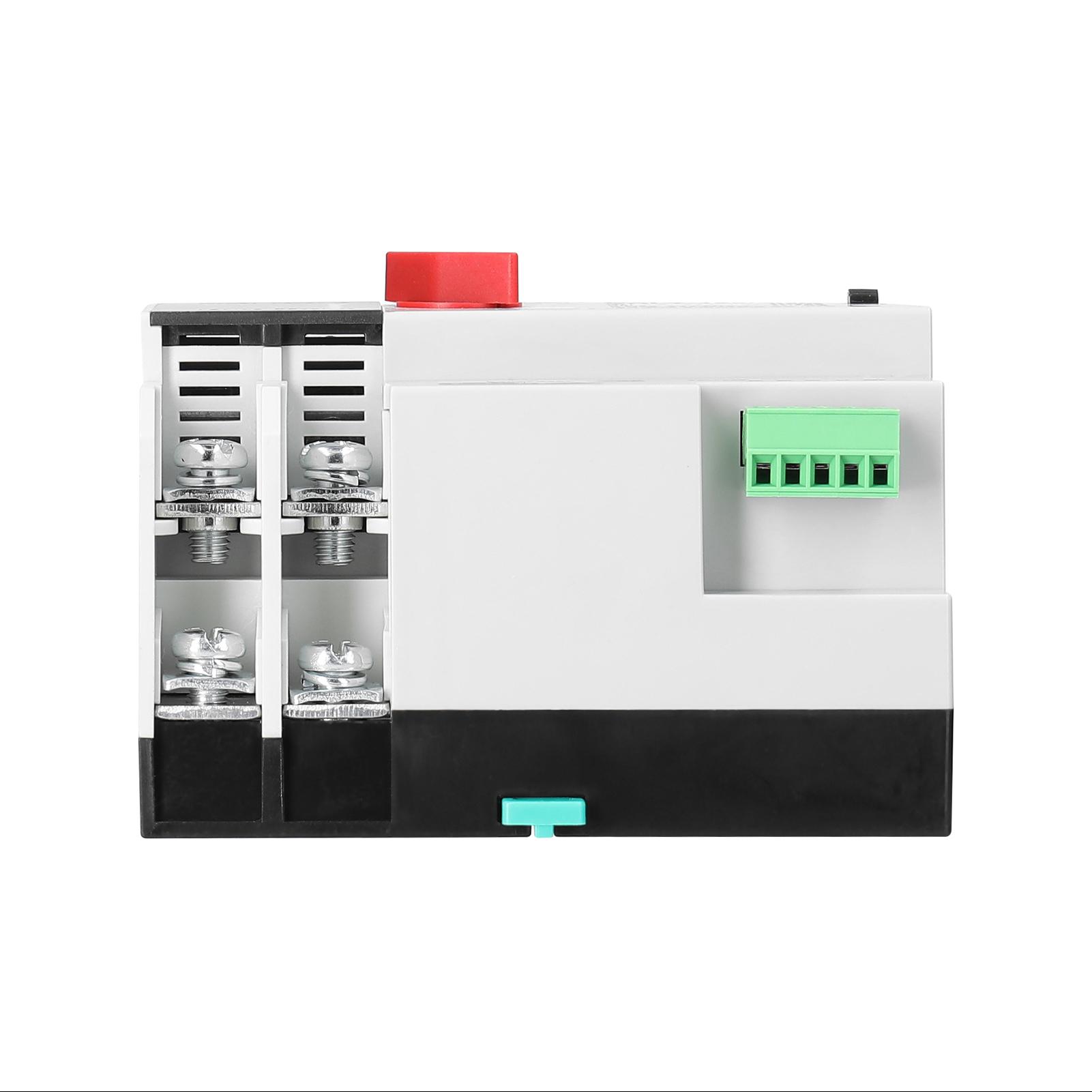Compact Automatic Transfer Switch Electrical Selector Switches Dual Power Switch Solar Power Rail Type Household Power Transfer Switch