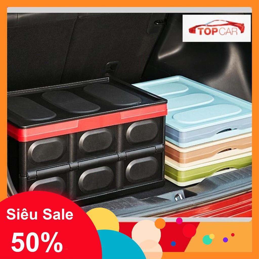 Hộp Đựng Đồ Có Thể Gập Gọn Chịu Sức Nặng Đến 46Kg Để Đồ Cốp Sau Ô Tô