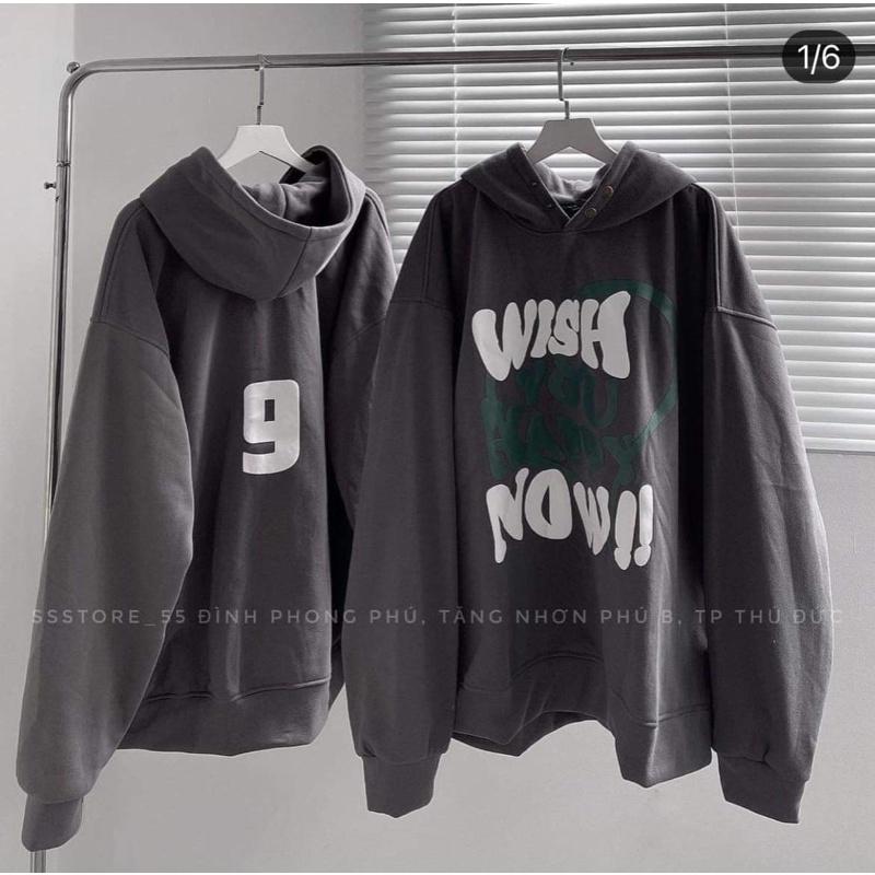 Áo nỉ mũ số 9 cúc bấm TC6