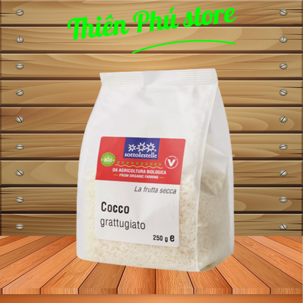 Vụn Dừa Hữu Cơ 250g Sottolestelle Organic Shredded Coconut