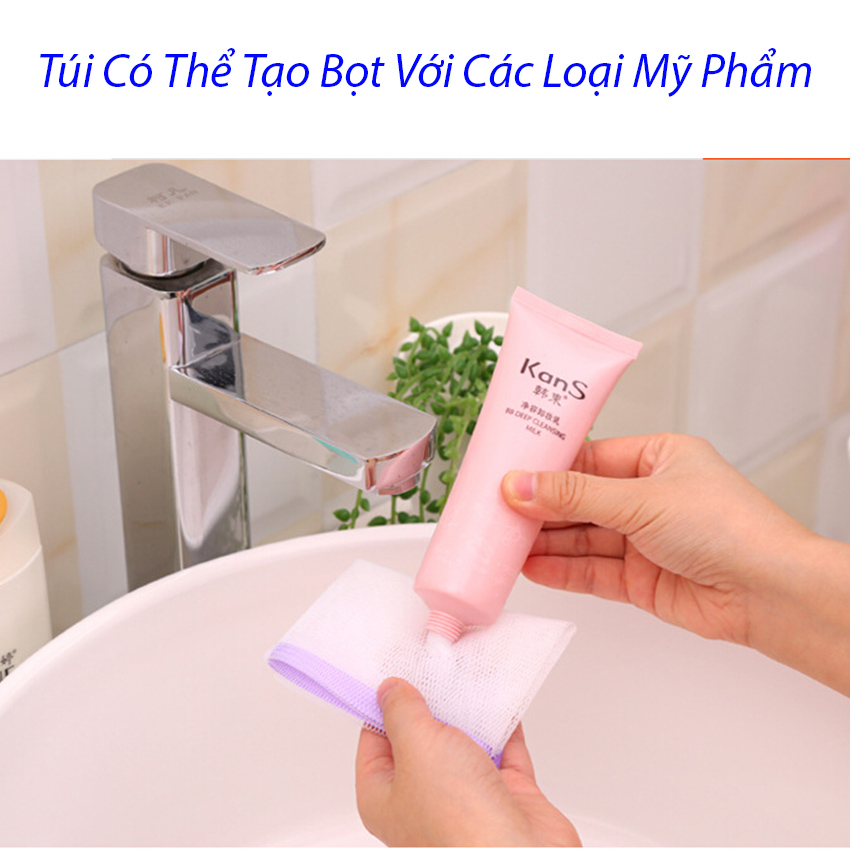 [ 9.5 X 16 ] Túi Lưới Tạo Bọt Xà Bông Đa Năng, Siêu Tiện Dụng, Rất Bền Và Chắc Chắn