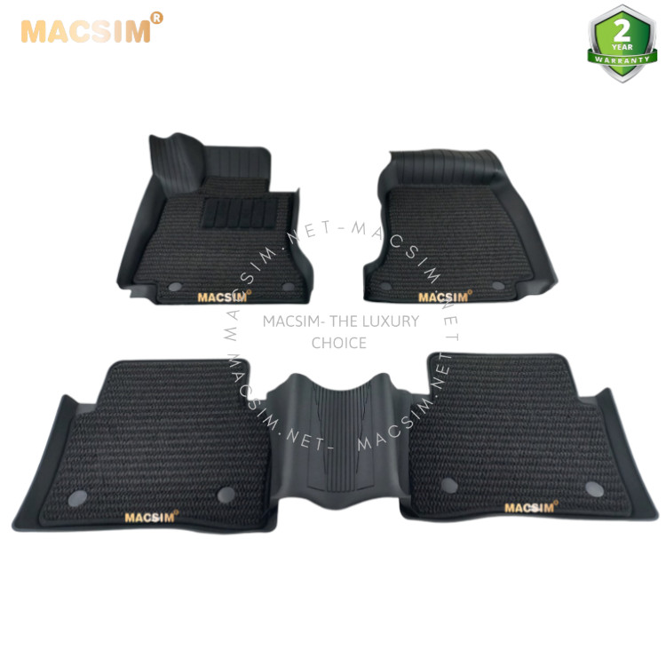 Thảm lót sàn ô tô 2 lớp cao cấp dành cho xe Mercedes Benz E Class 2016-2022 nhãn hiệu Macsim 3w