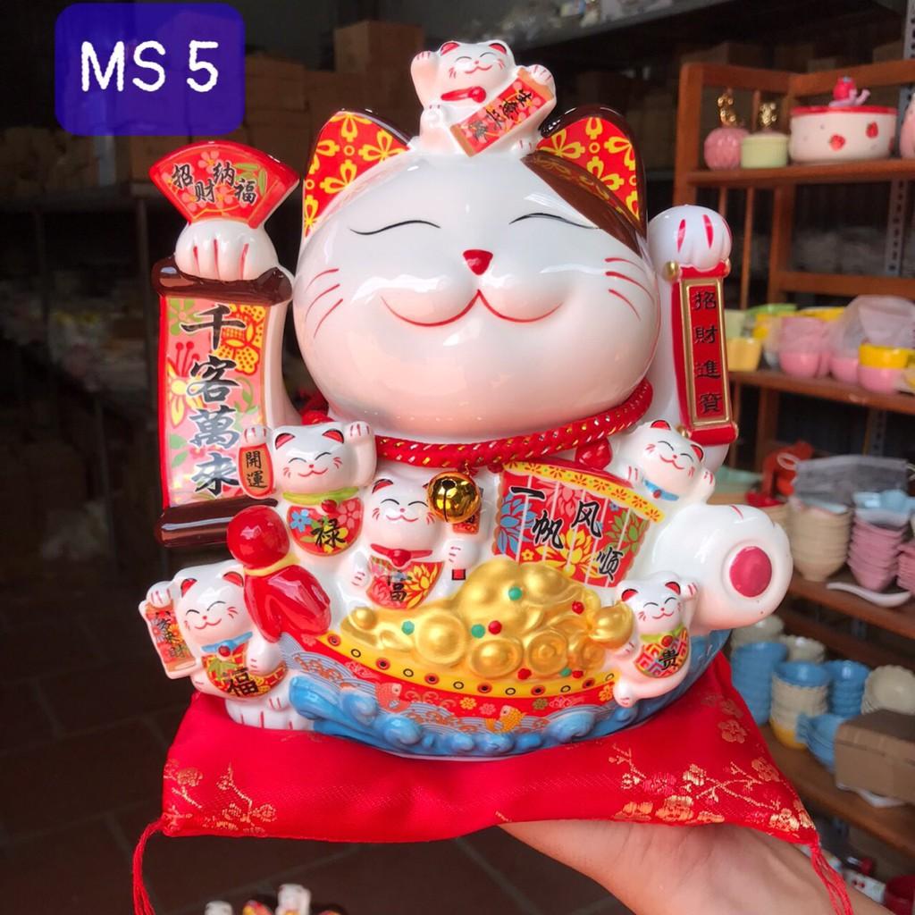 Mèo Thần Tài, Mèo May Mắn, Hút Tài Tộc đem lại may mắn tiền tài (Maneki Neko)