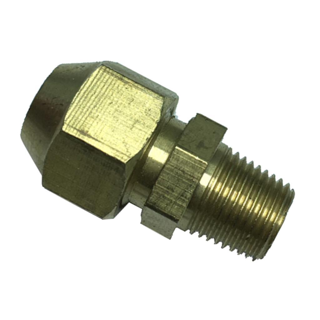 Straight Connector Plumbing Fitting, Male Adapter, 1/8inch , Copper- Heavy Duty