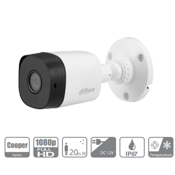 Camera HDCVI hồng ngoại 2.0 Megapixel DAHUA HAC-B1A21P - Hàng Chính Hãng