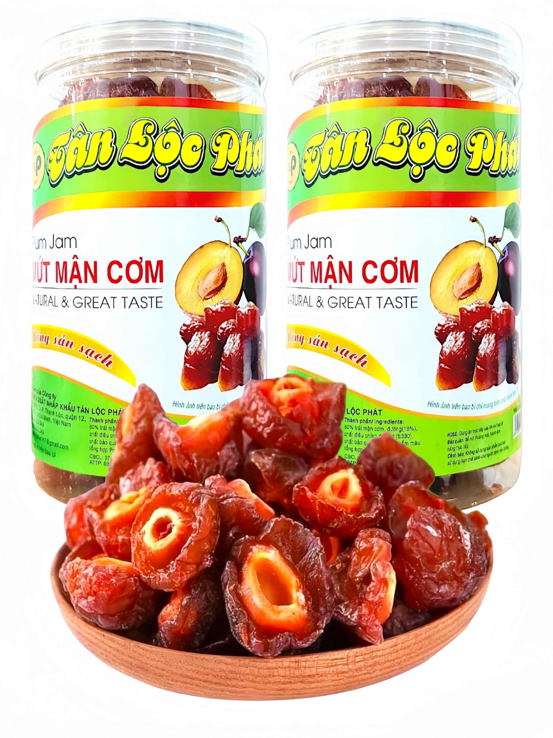 HỦ 500GR MỨT MẬN CƠM NGON TÂN LỘC PHÁT